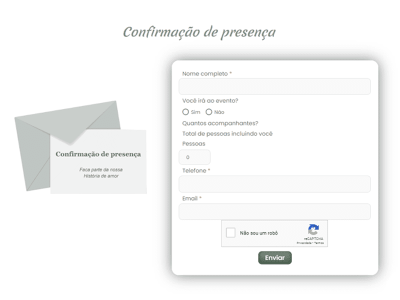 site de casamento